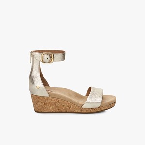 Ugg Zoe II Metallic Women Wedges Gold (5789FLTOW)